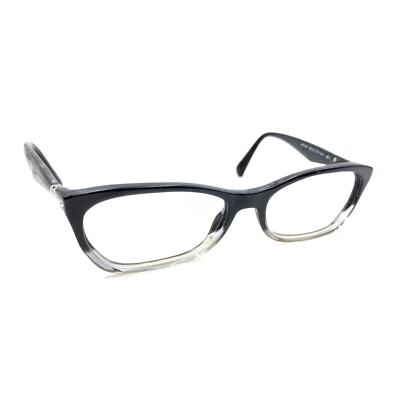 Prada VPR 15P ZYY-1O1 Black Clear Fade Cat Eye Eyeglasses Prada VPR 15P ZYY-1O1 Black Clear Fade Cat Eye Eyeglasses