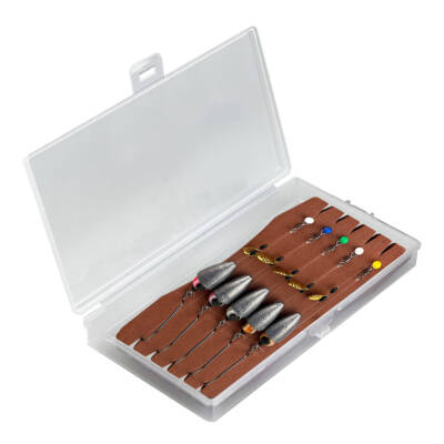 YORK TEXAS RIG SET, BULLET DROP SHOT RIGS MIT OFFSET HAKEN FERTIGMONTIERT, NEU