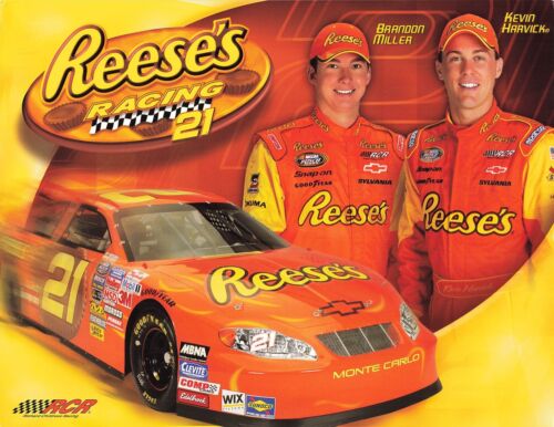 Kevin Harvick Brandon Miller #21 RCR Racing Reese's Hero Card