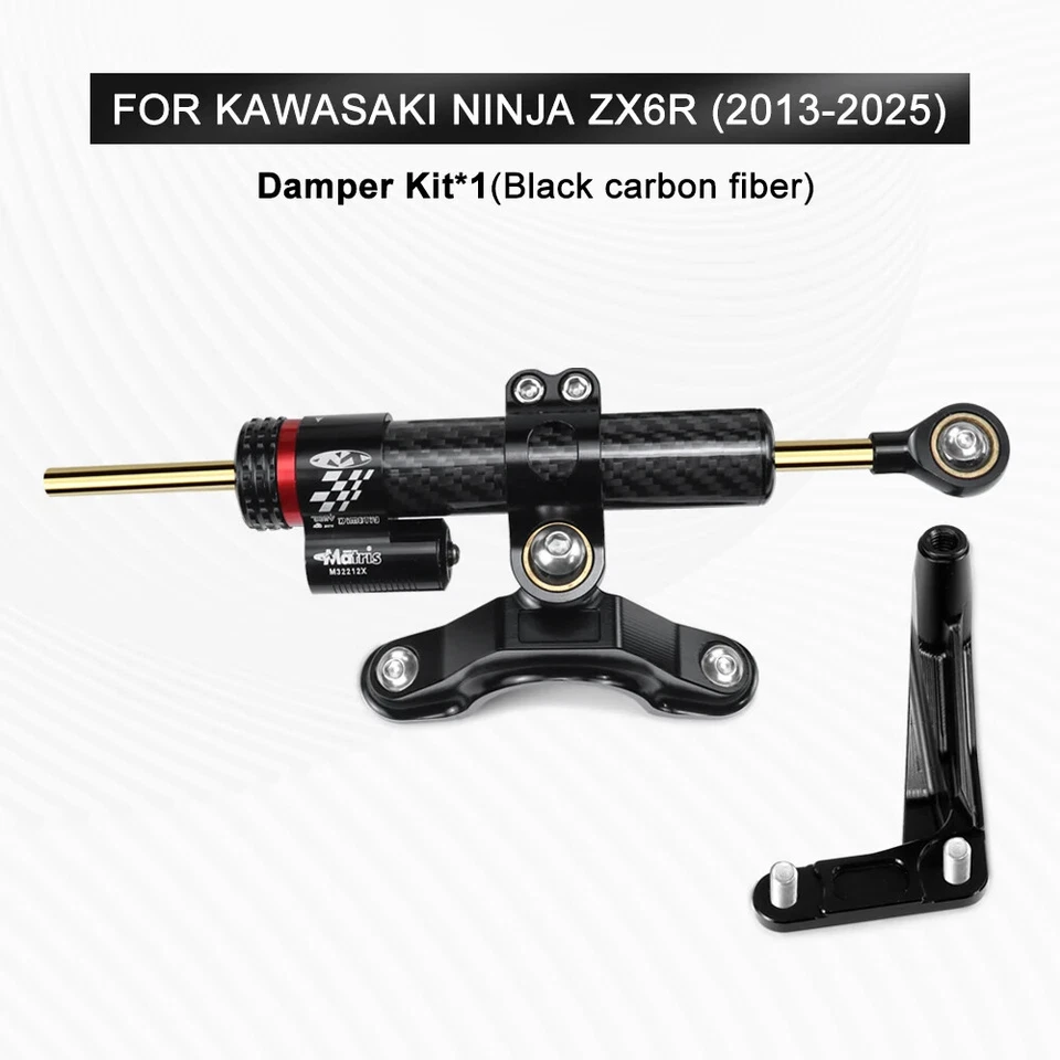Kit estabilizador de dirección de motocicleta ZX6R 2025 para Kawasaki Ninja ZX-6R 636 2013- Foto 4 de 4