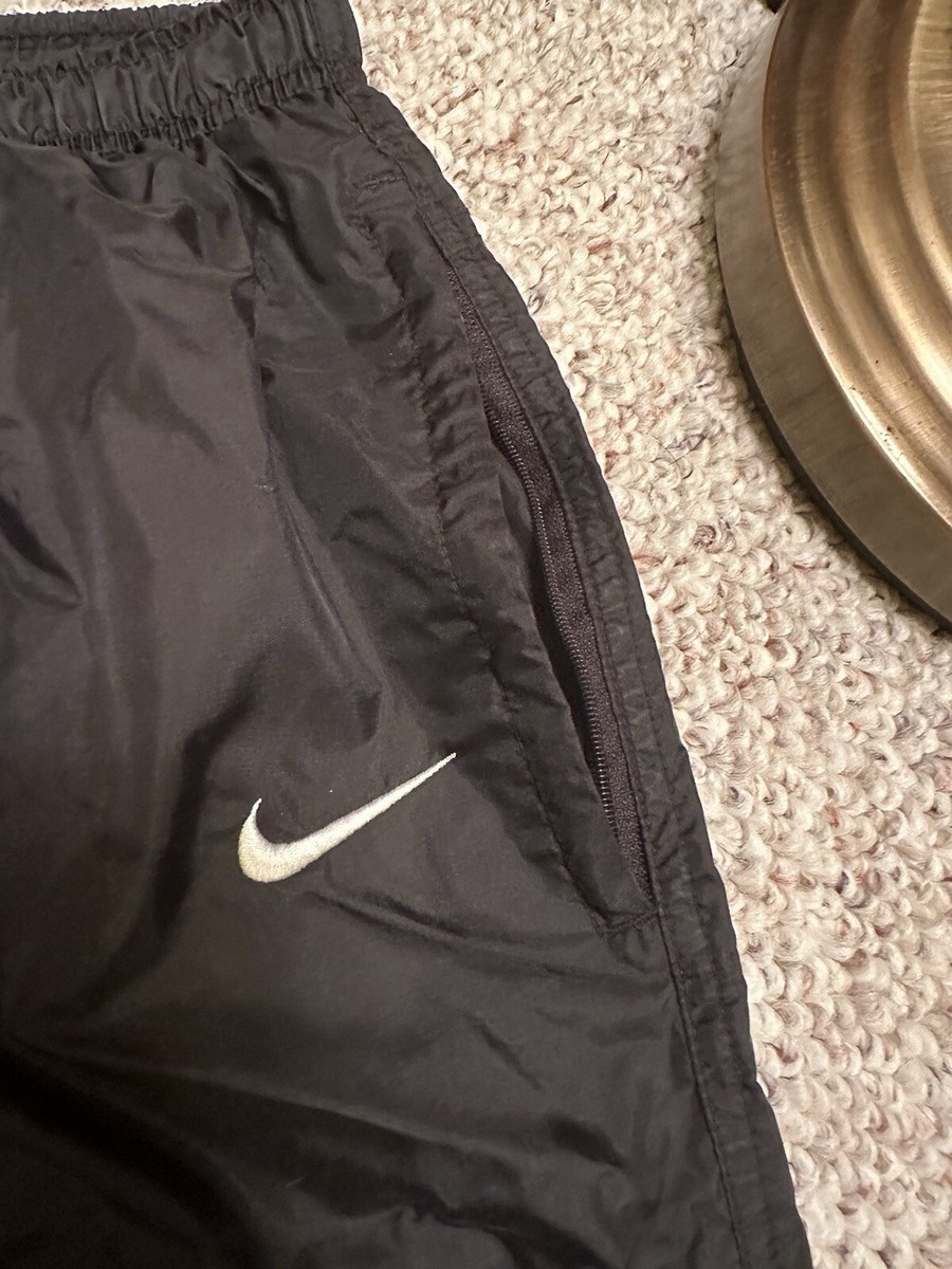 Vintage Y2K Nike Track Pants Lined Sweatpants Size 2XL Black Baggy