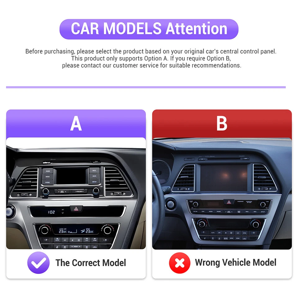 For 2015 2016 2017 HYUNDAI SONATA Apple Carplay Android 15 Car Radio Stereo GPS Foto 2 de 4