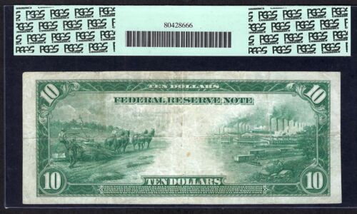 🇺🇸 1914 $10 RED-SEAL FR-899b ♚♚ST. LOUIS♚♚ PCGS VERY FINE 20 ONLY 30 KNOWN!!! - Picture 2 of 2