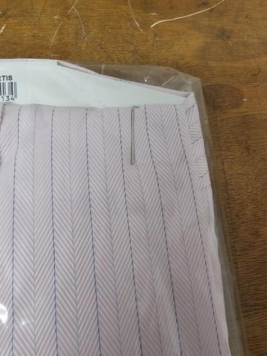 Hawes & Curtis Herren 17,5" Kragen 36 rosa gestreift Langarm Hemd neu verpackt - Bild 12 von 24
