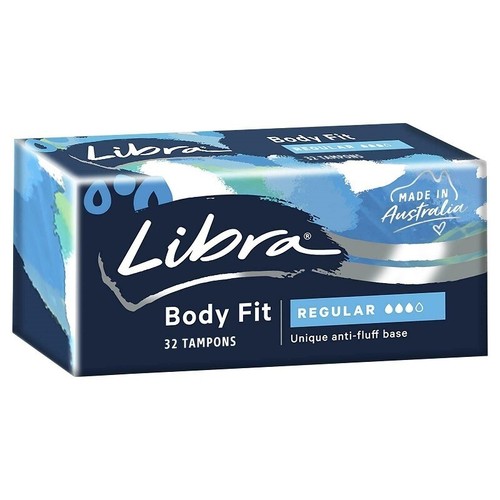 6 x Libra Body Fit Regular Tampons 32 Tampons - Picture 2 of 2