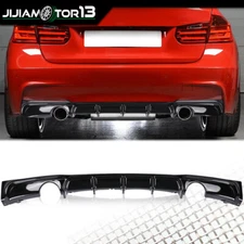 Fit For BMW F30 3 Series M Sport Sedan 2012-2018 Rear Lower Bumper Diffuser Lip