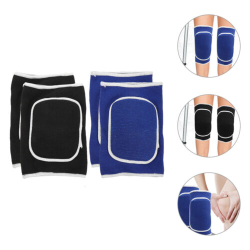 2 Pairs Washable Padded Basketball Knee Pads for Friends Yoga Dance - Picture 1 of 16