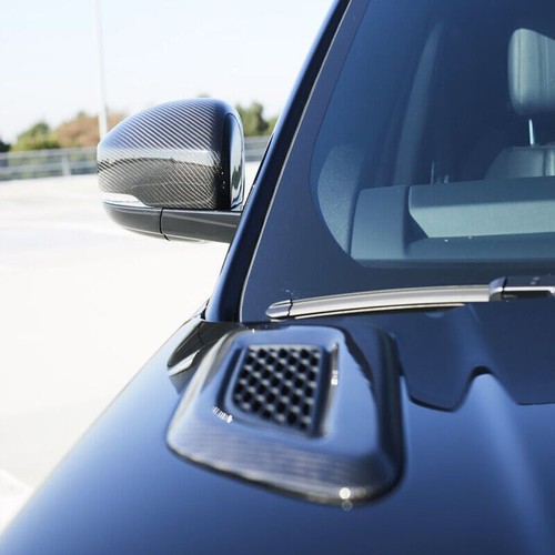 2x Carbon Fiber SVR Trim Wing Mirror Covers For LR Range Rover Sport L494 14-22 - Foto 12 di 19