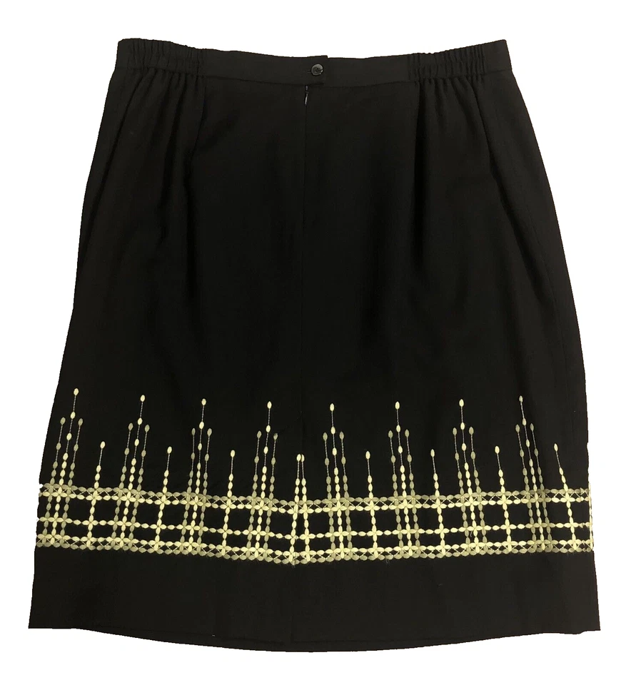 Falda Rena Rowan Marrón Bordada Mujer Talla 22W Chocolate Oscuro Foto 2 de 3