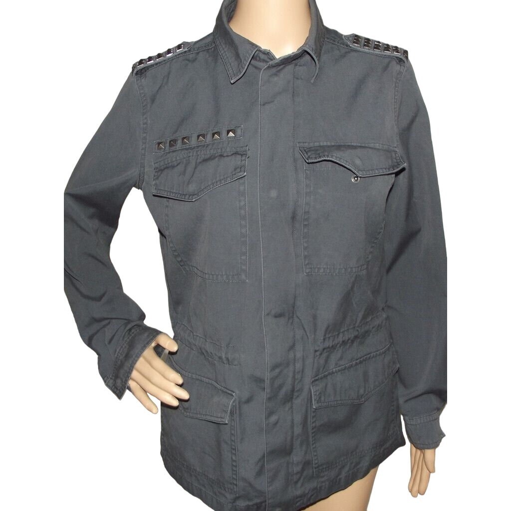 Mudd Utility Jacket Size Medium Stud Embellished … - image 2