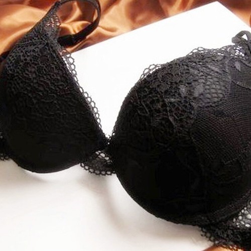 Conjunto de lencería para mujer sujetador push up de encaje + bragas conjunto de ropa interior bracier de mujer ff - Imagen 15 de 43