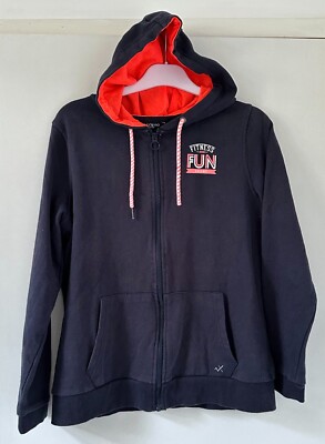 Blaue Damen Kapuzenjacke In Extenso Gr. L