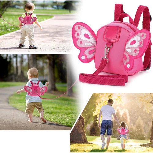 Kind Kleinkind Gurt Rucksack Leine Schultasche mit Anti-Lost Handgelenk Link Armband - Bild 2 von 57