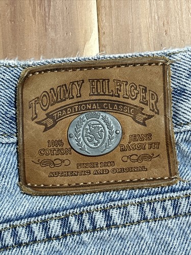 Vintage Tommy Hilfiger Traditional Classic Baggy Fit Cotton Jean Shorts Blue - Picture 6 of 9