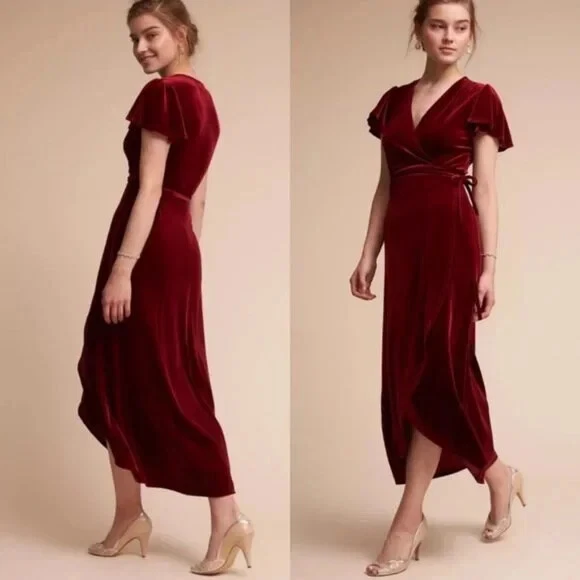 Bhldn thrive velvet clearance dress