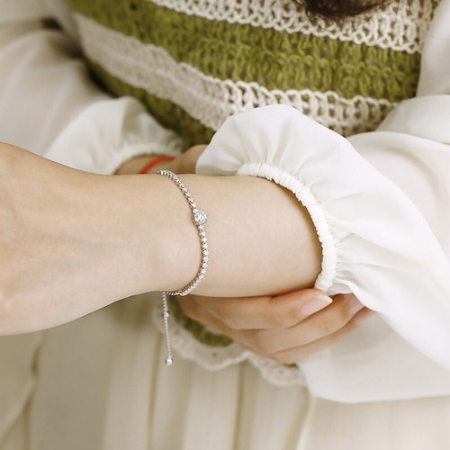 Full Real Moissanite Tennis Bracelet for Women S925 Silver 18K White Gold Plated - Picture 8 of 13