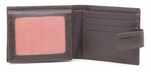 Golunski Leather Tab Bifold Wallet Sty 6-18 part of 6 Range Col Brown RFID New - Picture 1 of 2