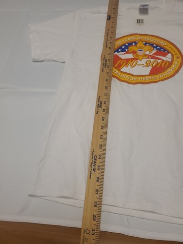 BSA BOY SCOUTS OF AMERICA 100 YEARS OF SCOUTING 1910-2010 T-SHIRT. MED - Picture 8 of 9