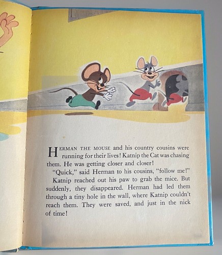 Vintage Herman and Katnip Wonder Book- 1961 Harvey Cartoon Studios #788 HC VG - Picture 8 of 9
