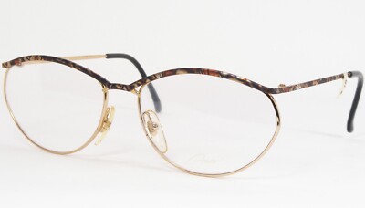 Vintage RARE Amor 676-DA 366 Gold /Multicolor UNIQUE RARE EYEGLASSES FRAME 56mm