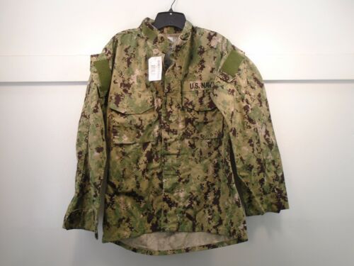 US Military US Navy NWU Type III Coat Shirt Green Small Regular 2010 New 106-O - 第 1/11 張圖片