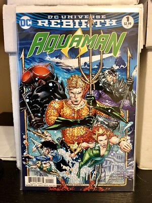 Aquaman 1 Andrew Hennessy Cover Dc Rebirth Comic Book First Print Nm Ebay