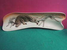 *L68*- VI.BI. TORINO  GRANDE  FORMELLA CERAMICA -SCENA CACCIA - LENCI