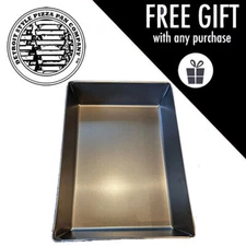 Detroit Style Pizza Pan 10 X 14 Authentic Commercial Steel Deep Dish Pan USA