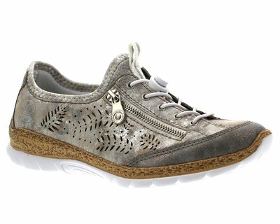 Rieker Women's N42K6-40 Nikita Grey Metallic
