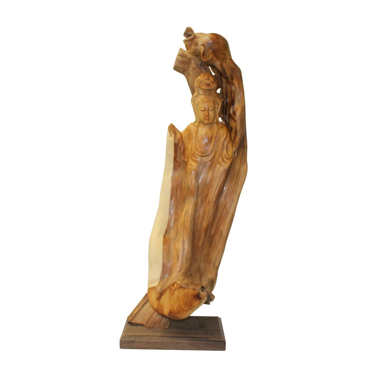 Chinese Cypress Wood Carved Bodhisattva Kwan Yin Tara Statue ws1009S Chinese Cypress Wood Carved Bodhisattva Kwan Yin Tara Statue ws1009S