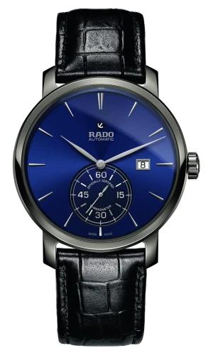 Rado DiaMaster Automatic Petite Sec Blue Dial Leather Band