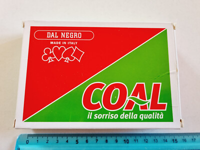 ORIGINAL VINTAGE PLAYING CARD COAL DAL NOIR POKER BRIDGE PLAYING CARDS NEW