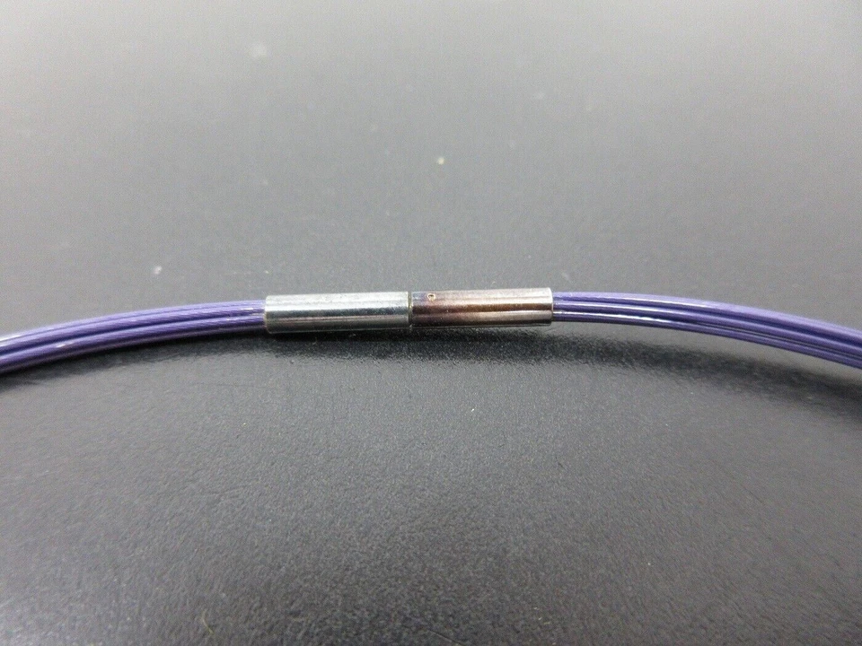 Auténtica Gargantilla HERMES BIJOUTERIE FANTASIE Plástico Vinilo Púrpura Transparente 95662 Foto 2 de 4