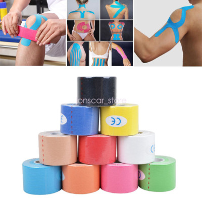Breathable 1 Roll Kinesiology Muscle Tape Sports Athletic Elastic Physio Bandage
