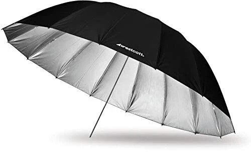 BRAND NEW!!!! 4633 7-Feet Silver with Black Cover Parabolic Umbrella - Picture 4 of 4