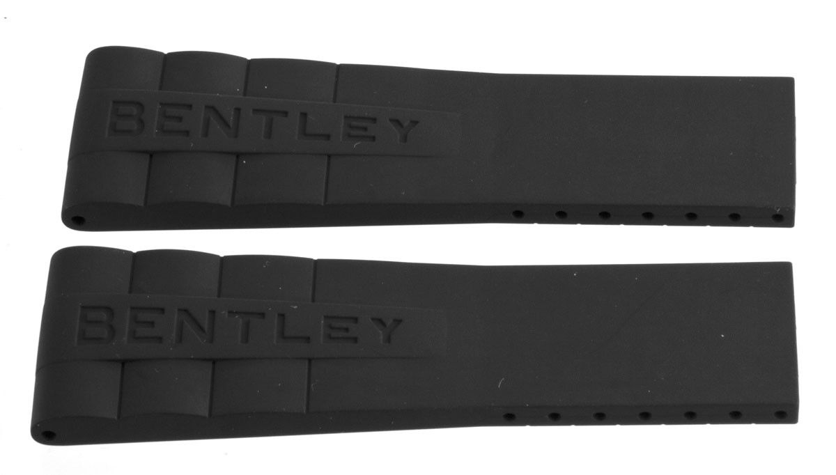 Genuine Breitling 24mm x 20mm Black Rubber Watch Band Strap 244S