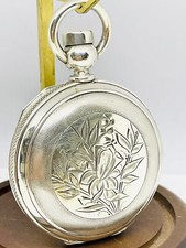 RARE 6 Oz Sterling 1873 Waltham 18S PS Bartlett Model 1857 KWKS Pocket Watch Run