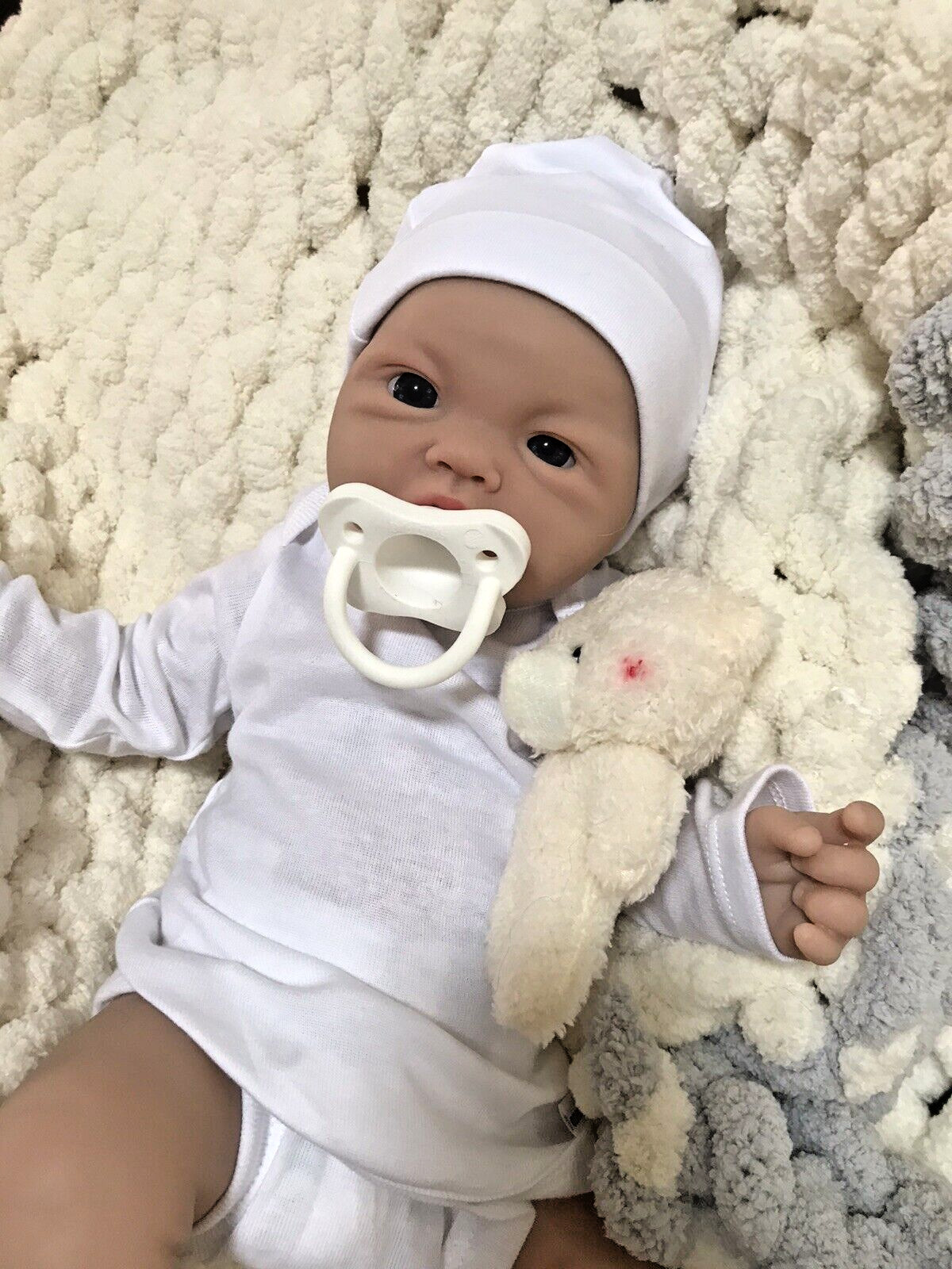 Silicone Reborn 18” Baby Boy Newborn Doll 5 lbs Floppy Soft Squishy Life Like