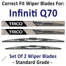 Wiper Blades 2-Pack Standard Wipers - fit 2014+ Infiniti Q70 - 30260/190