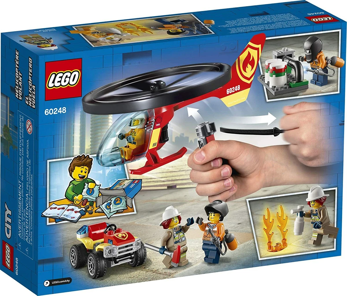 LEGO City Fire Helicopter Response 60248 Firefighter Toy Fun Building Set f Kids
