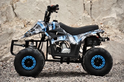 MOTOWORKS 110CC sports Auto ATV QUAD Dirt Bike Gokart 4 Wheeler Buggy kids blue - Picture 4 of 13