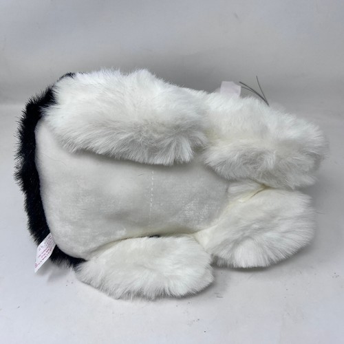 Commonwealth Dutch Bunny Plush Realistic Black White Easter Rabbit VTG 90s - Picture 5 of 9