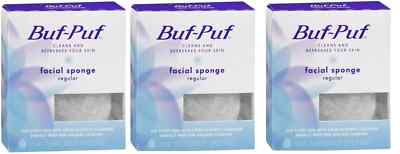 Buf-Puf Facial Sponge, Regular *Three Pack*
