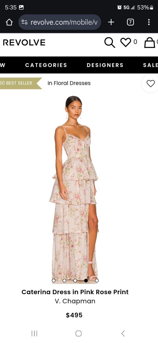 Chapman Caterina Dress Rose Size