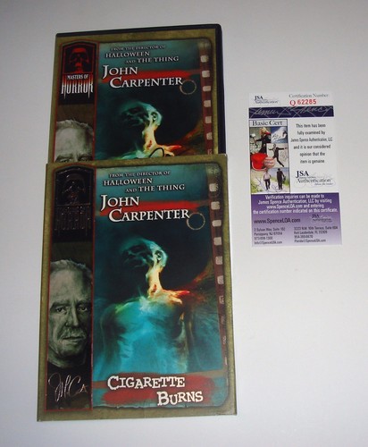 John Carpenter Signed Cigarette Burns DVD JSA CERT PROOF NORMAN REEDUS - Picture 1 of 3