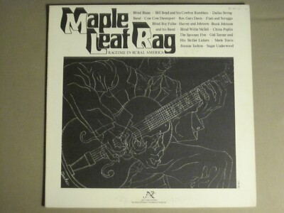 V/A MAPLE LEAF RAG: RAGTIME IN RURAL AMERICA LP 1976 NEW WORLD NW 235 FOLK VG+