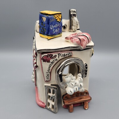Blue sky clayworks  Heather Goldminc PINKEY S Coin Launderette Tea Light