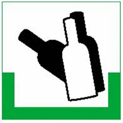 Aufkleber - Glas bunt RESIGN/Symbolschild, Büro Sicherheit - 20x20cm DE194