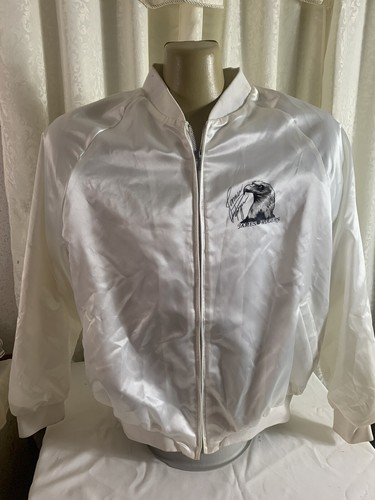 Country Music James Rogers Autograph White Bomber Jacket Size XXL - Picture 2 of 5