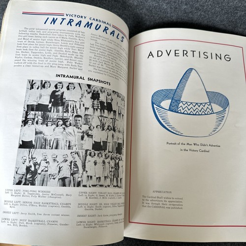 Coldwater High School Yearbook 1943 "Victory Cardinal" Michigan Plus Will Insert - Picture 13 of 17